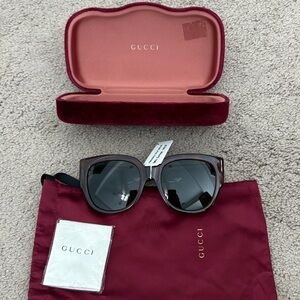Authentic Gucci Women's Brown Sunglasses